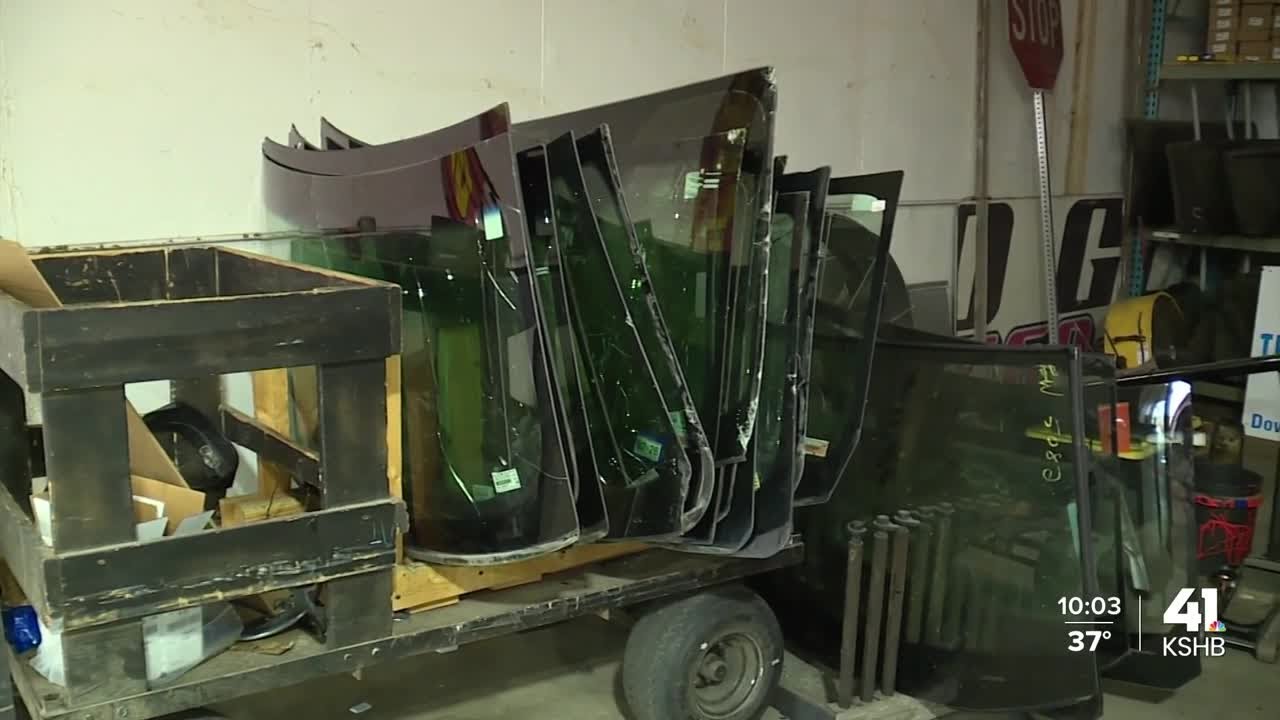 Auto glass repair shop overwhelmed after Tuesday's storm damaged windshields
