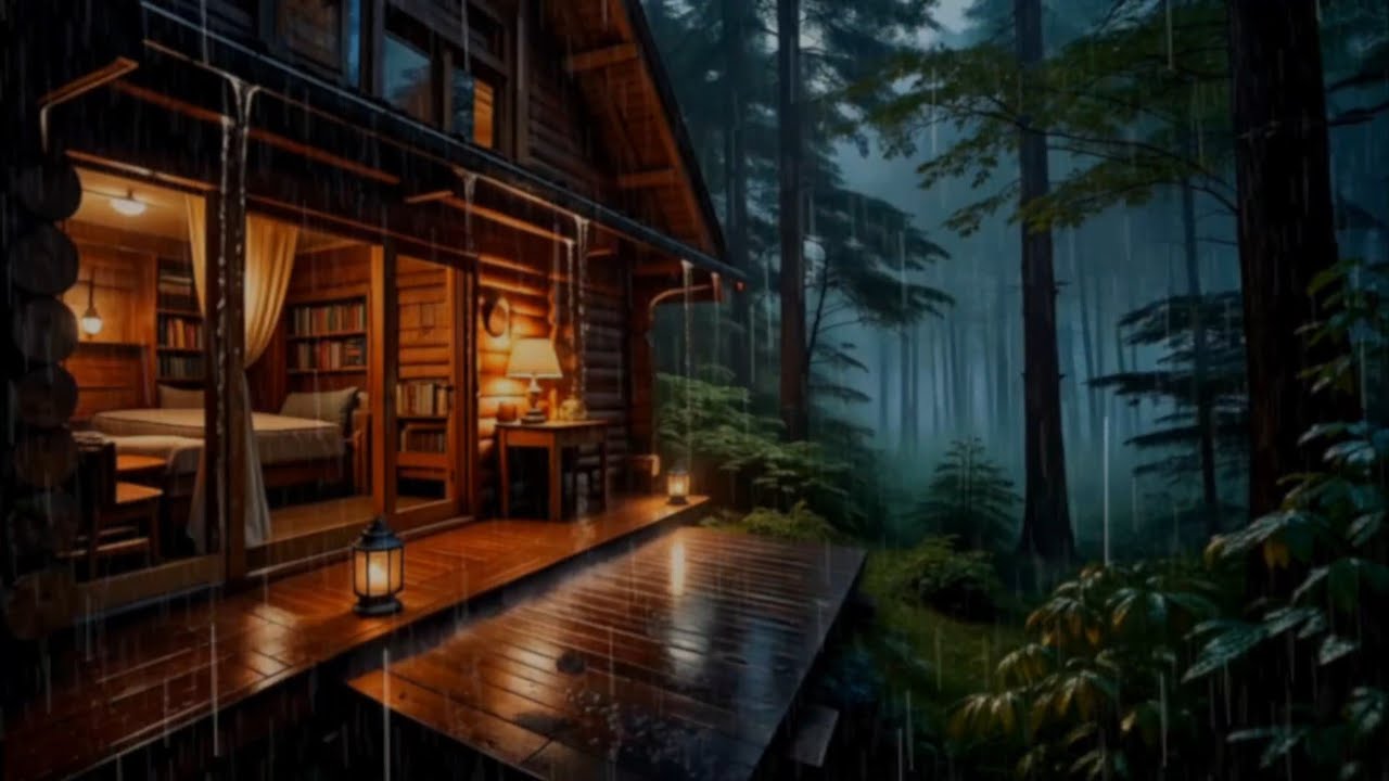 Healing Piano Music | Rainy Forest Atmosphere 🌨 Asmr for Insomnia 🎹🌨 #deepsleepmusicforinsomnia