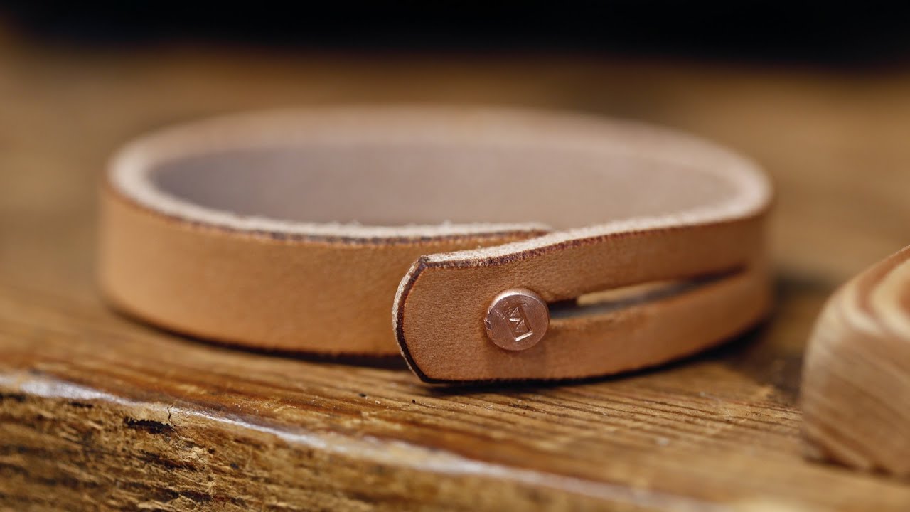 How I Make Leather Bracelets AND the Copper Hardware