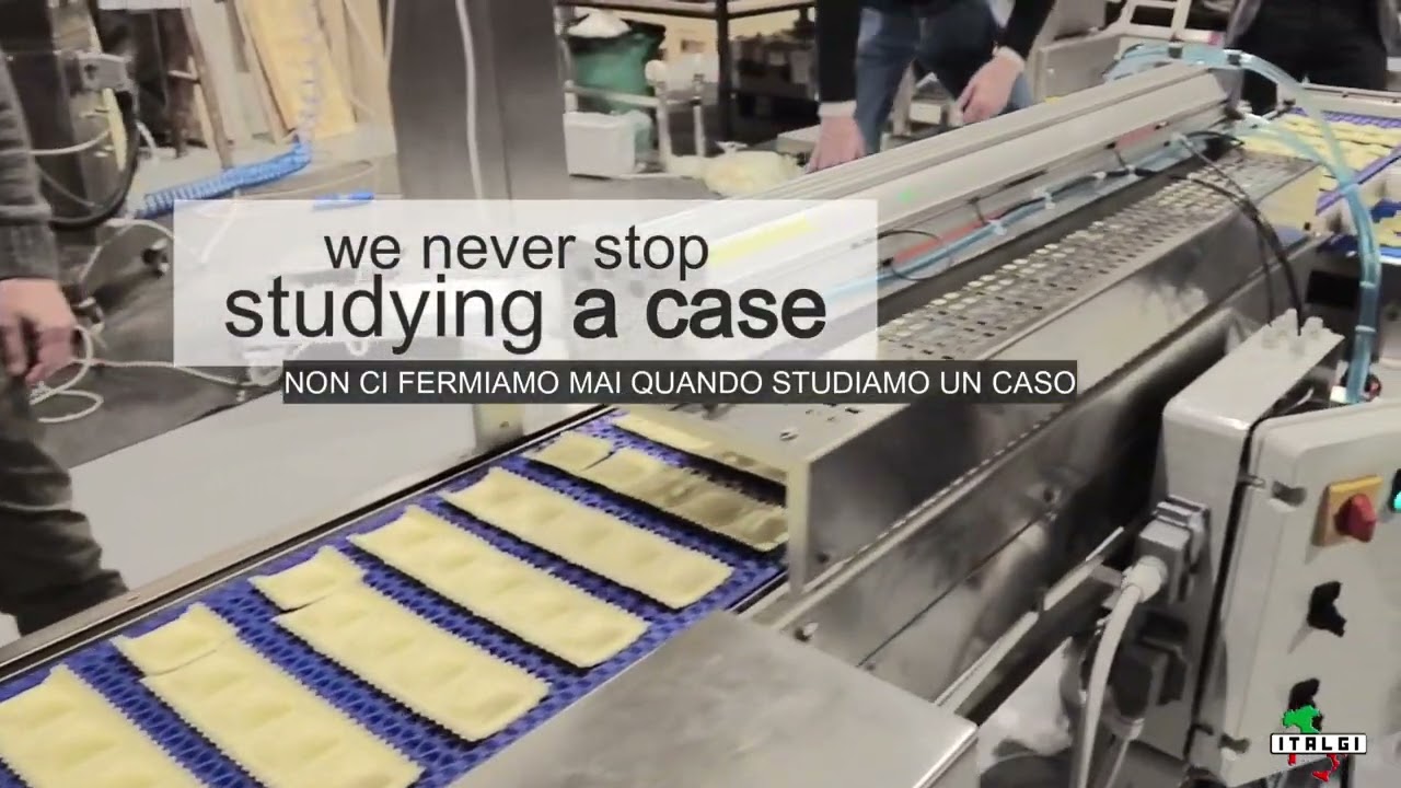 ITALGI - Linea di produzione, pastorizzazione e raffreddamento ravioli e pasta ripiena.