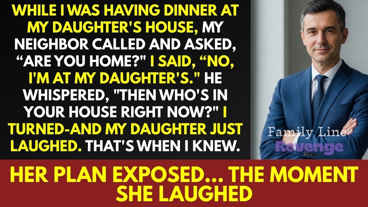 While I Was Having Dinner At My Daughter’s, My Neighbor Called And Whispered, “Who’s In Your House?