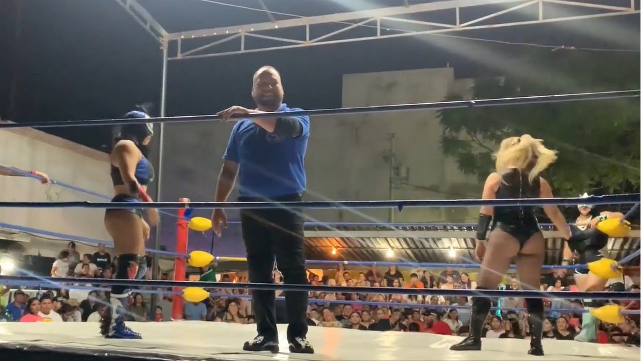 Estrellita y Anemix Vs Hija de Fuerza Guerrera y Diosa Blanca en Estruendo y Lucha Libre AAA.