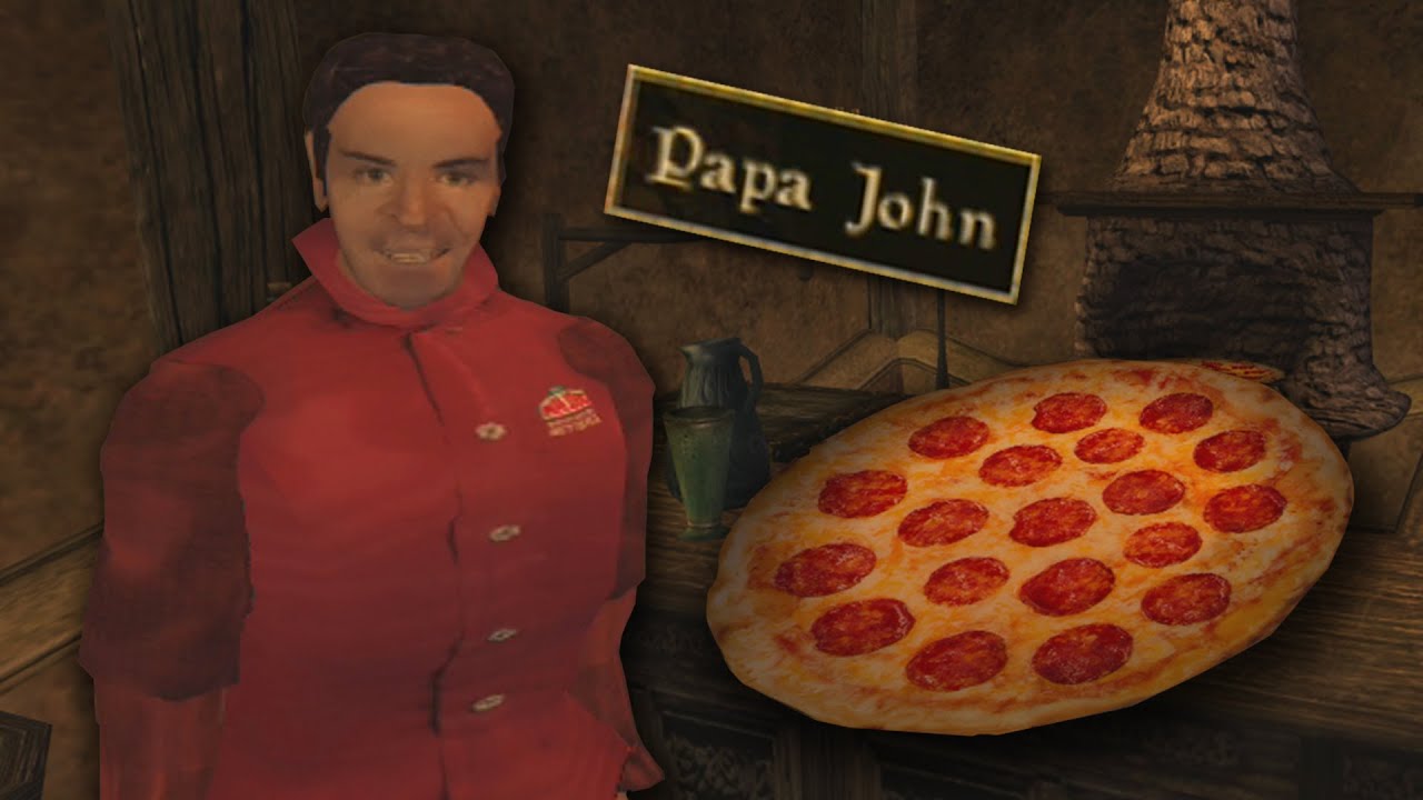 Papa John's in Morrowind!