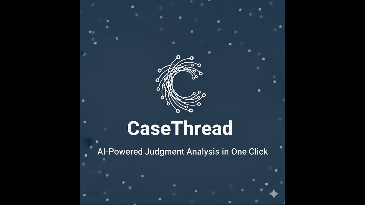 CaseThread Demo - AI-Powered Judgment Analysis in One Click