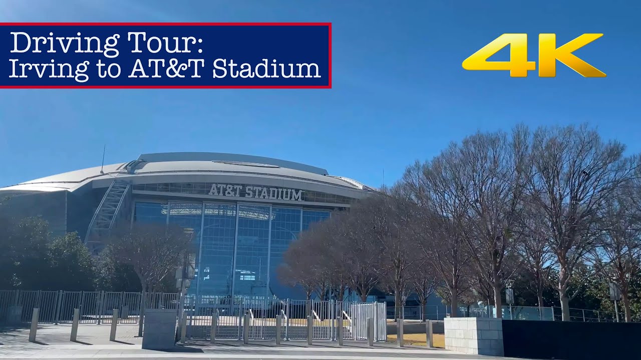 Texas Driving Tour: Irving to AT&T Stadium 4K