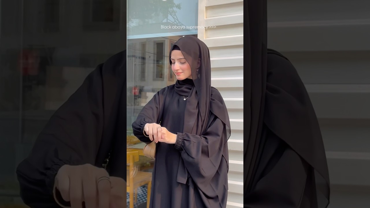 Daily wear abaya | black abaya | modest-wear