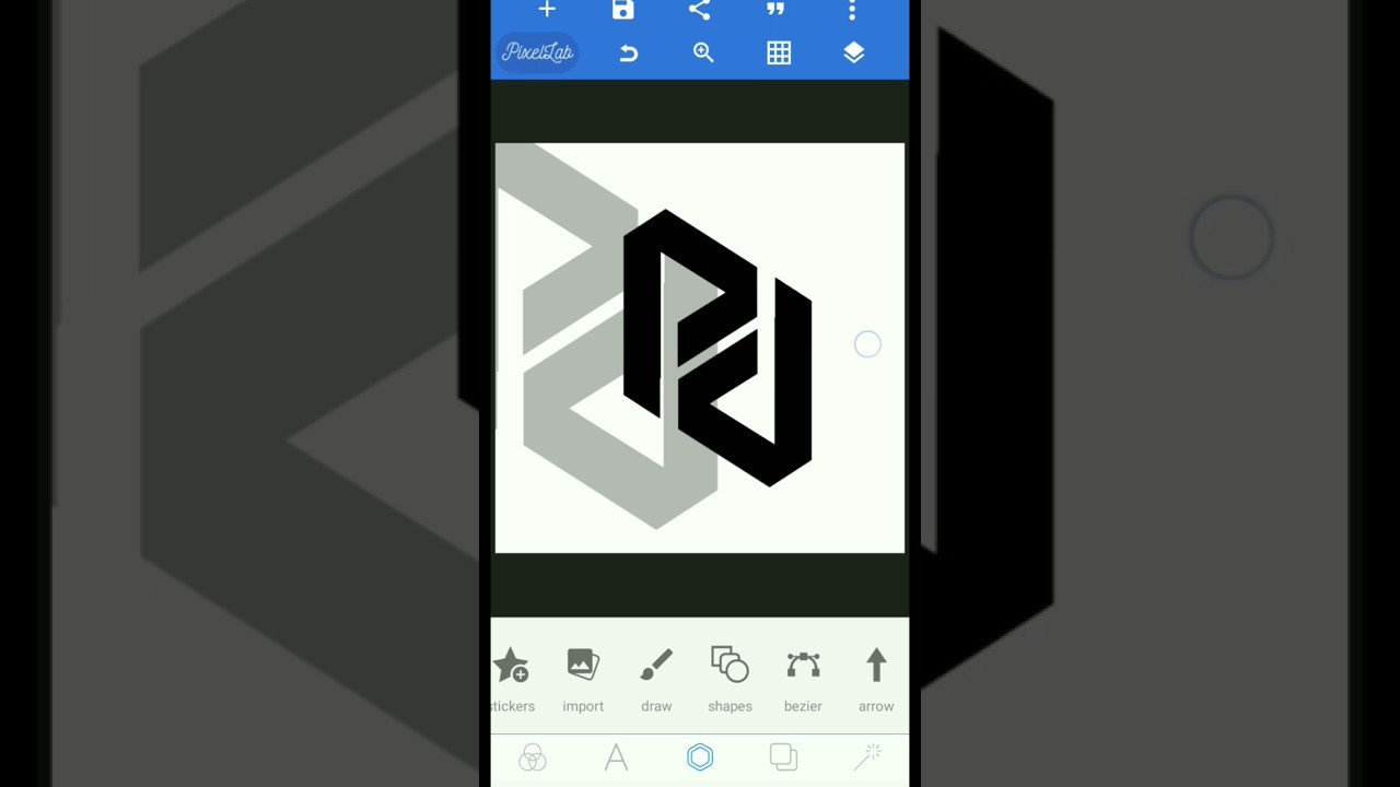 CARA MEMBUAT LOGO INISIAL NAMA P + D DI PIXELLAB