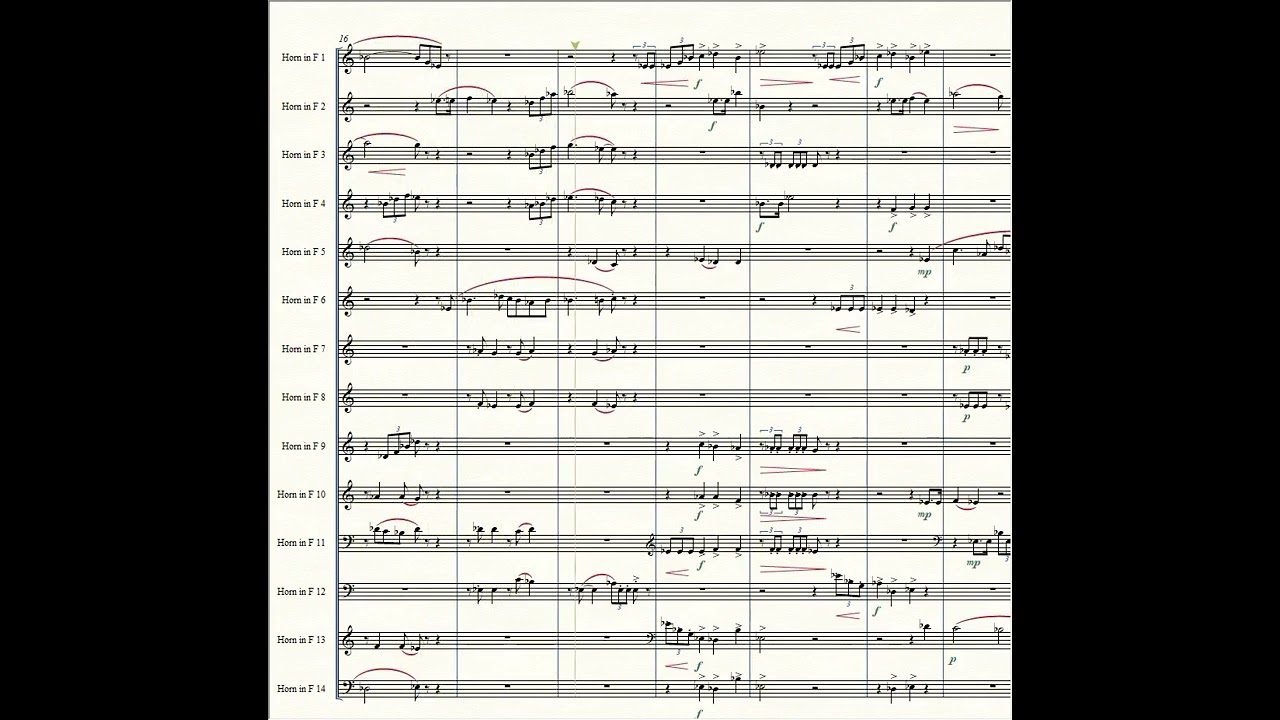 Epic Happy Birthday for French horn orchestra