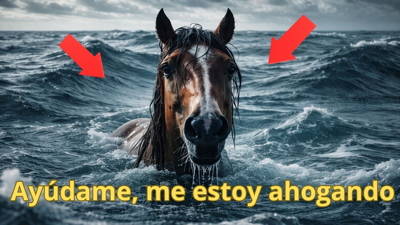 Una veterana encuentra un caballo mustang nadando en el mar. Lo que sigue es realmente increíble.