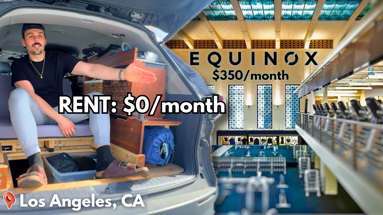 Живу в минивэне... У меня абонемент в фитнес-центр Equinox в Лос-Анджелесе. #жизньвмине #сделайсам