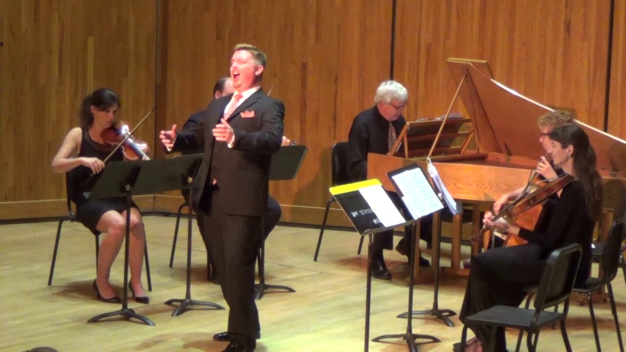 Andrew Rader, countertenor, singing from Serse in the 2017 Handel Aria Competition