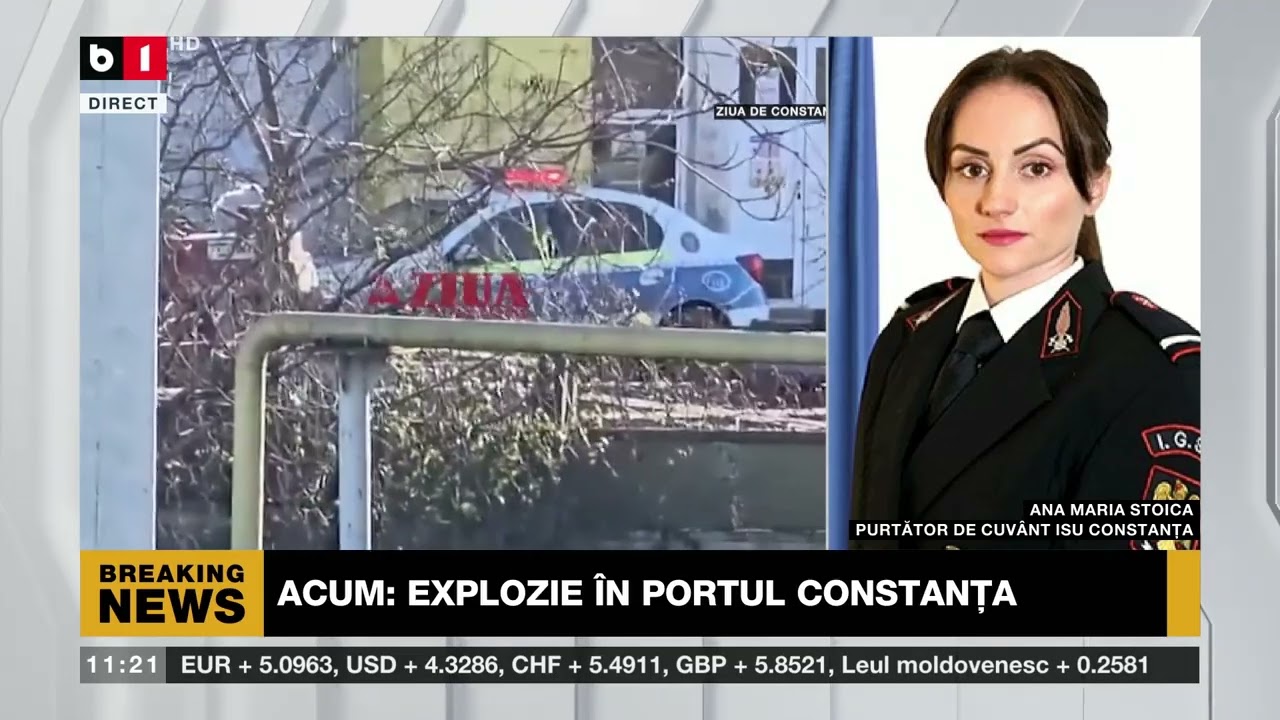 TRAGEDIE &Icirc;N PORTUL CONSTANȚA. EXPLOZIE, ACCIDENT DE MUNCĂ_Știri B1TV_31 dec. 2025