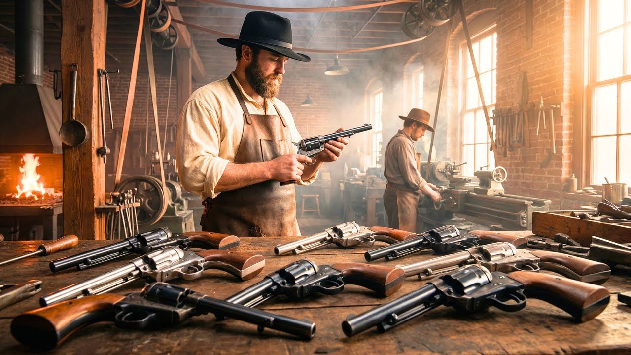 Inside the Wild West Colt Factory: How the Peacemaker Was Machined in 1873 (Full Process)