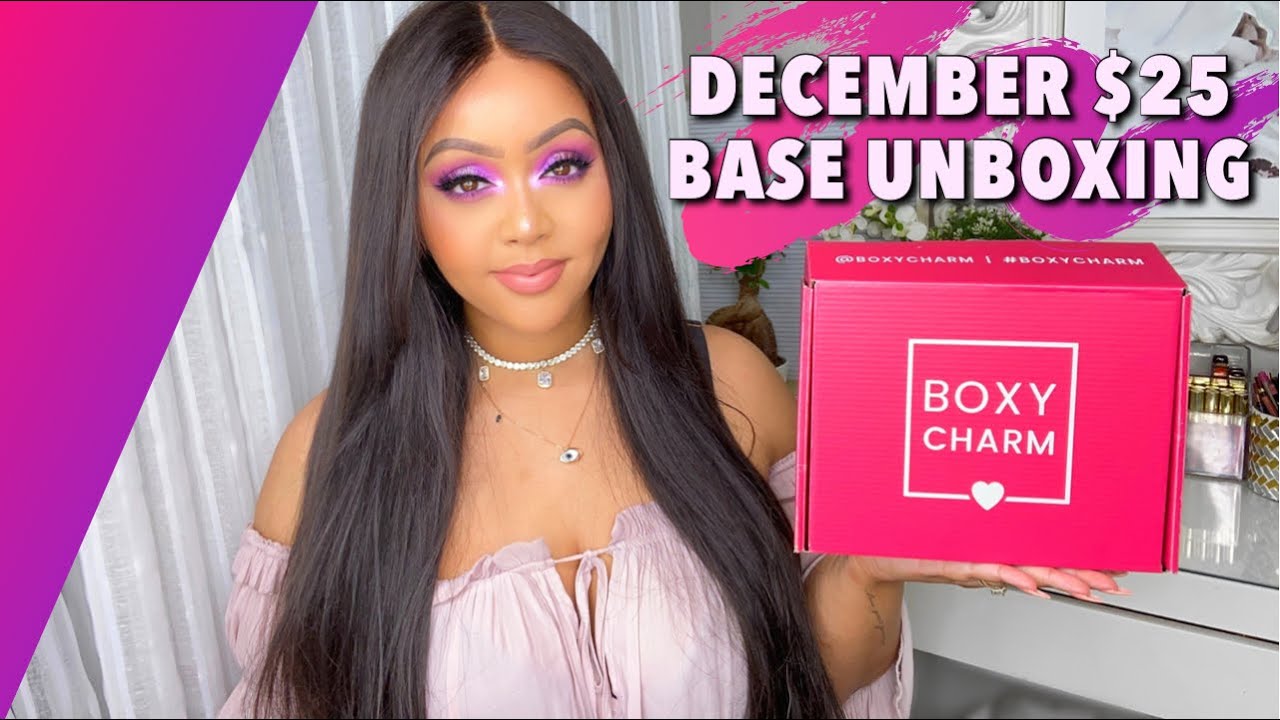 DECEMBER 2020 BOXYCHARM $25 BASE UNBOXING & TRY-ON || BEAUTY BOX || HOLIDAY GIFTING ?!