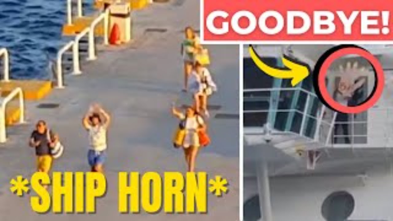 Live Pier Runner Watch in Nassau From My Cruise Ship Balcony