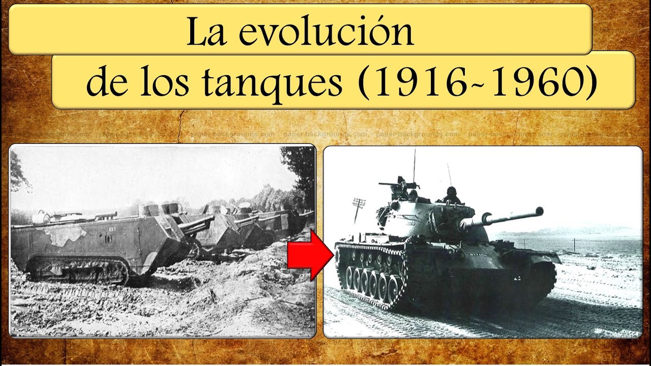 Evolución de los tanques. De 1916 a 1960, tanques ligeros y pesados a tanques medios