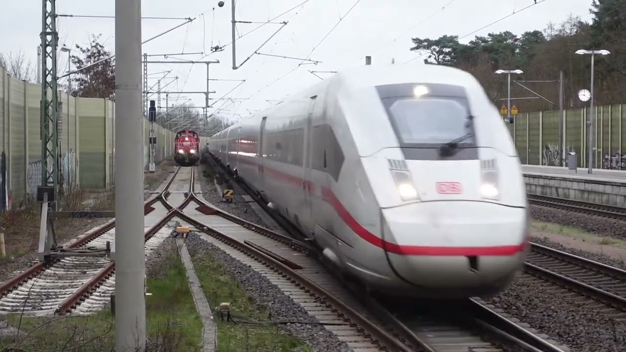 Viele Züge im Züge im Bahnhof Winsen