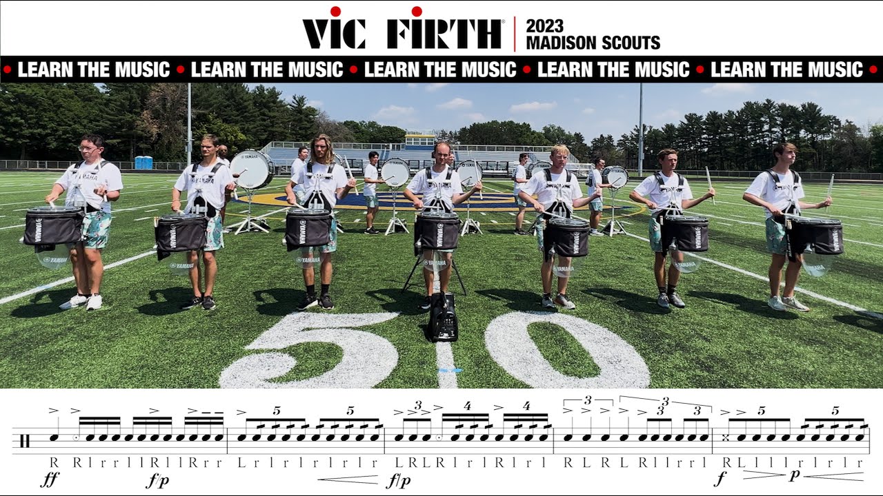 LEARN THE MUSIC | 2023 Madison Scouts Snare Line | PART 1