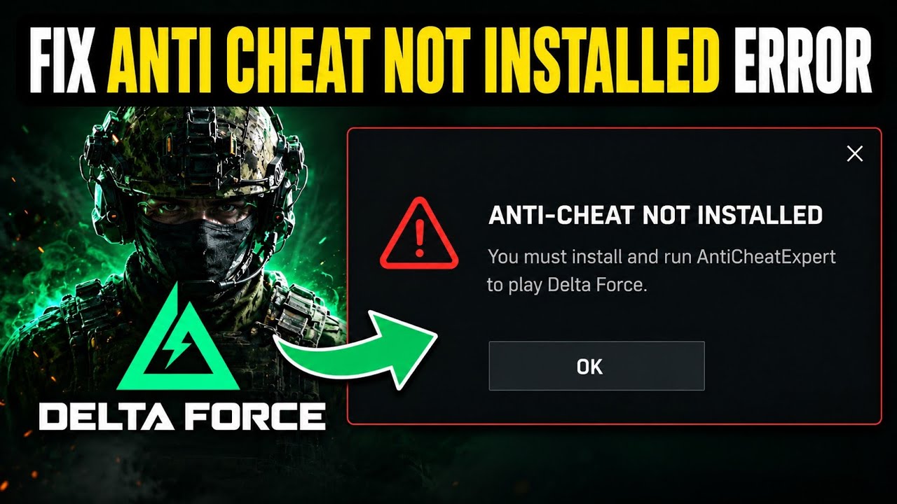 Fix Delta Force: Anti-Cheat Not Installed Error on PC (Full Guide 2026)