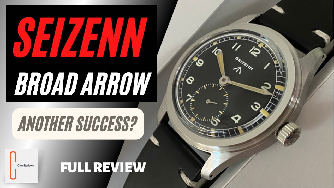 Seizenn Broad Arrow military WWII mechanical watch. Another success for Merkur? Full Review. HD