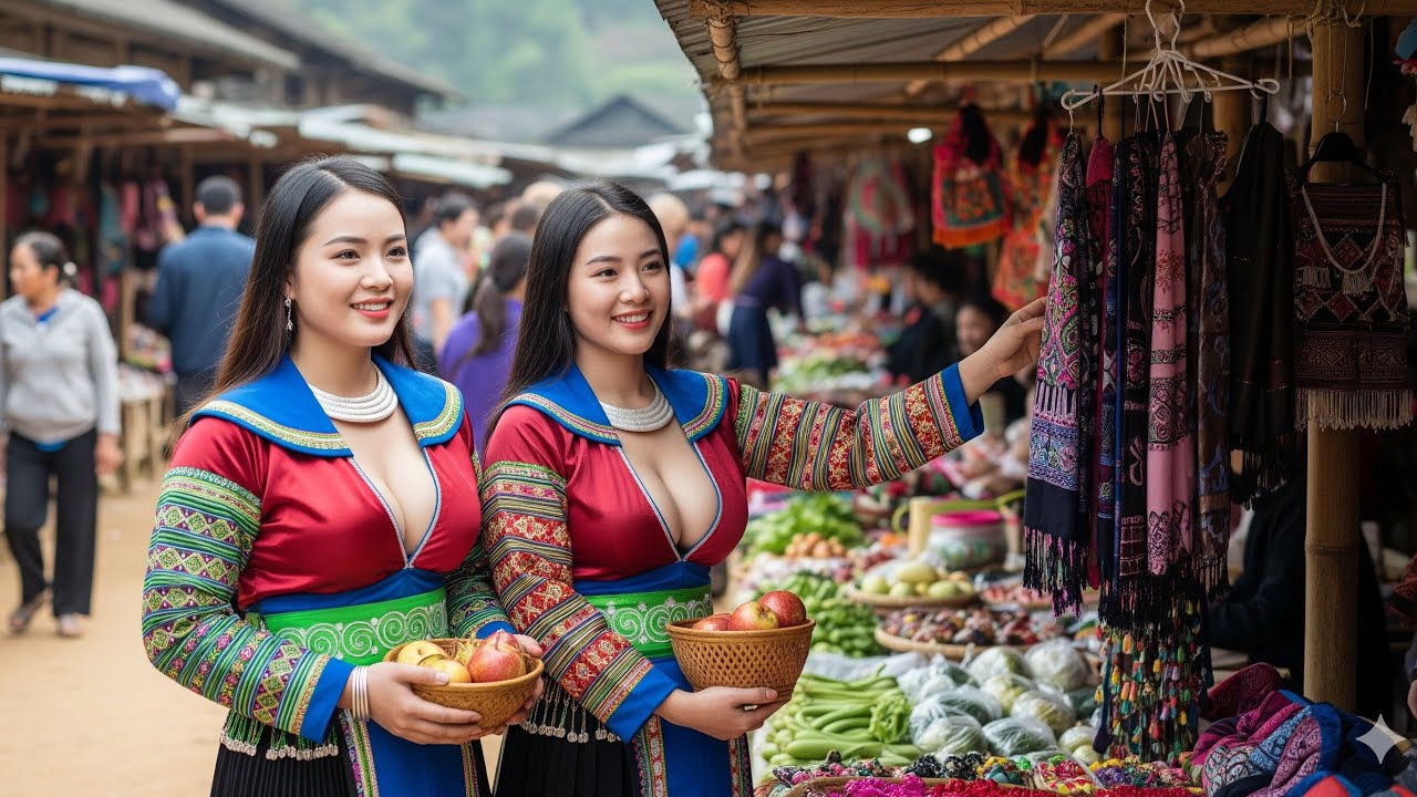 Chợ Phiên Nước Hai Cao Bằng Bán Toàn Hàng Nóng