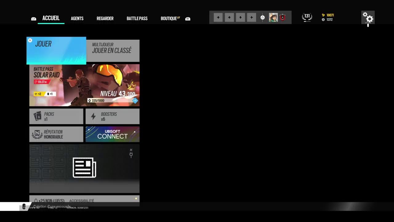 Live r6 classer solo