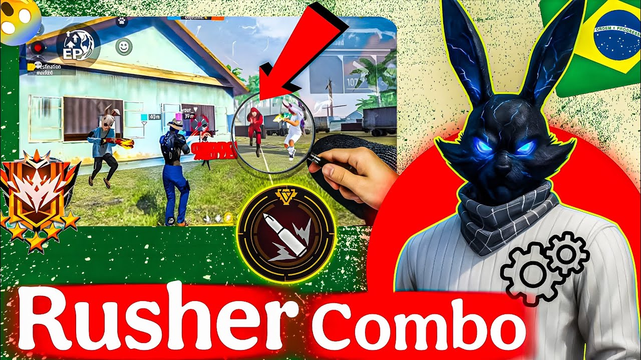 TOP 3 RUSHER CHARACTER COMBO ||ONLY PRO PLAYER 😃