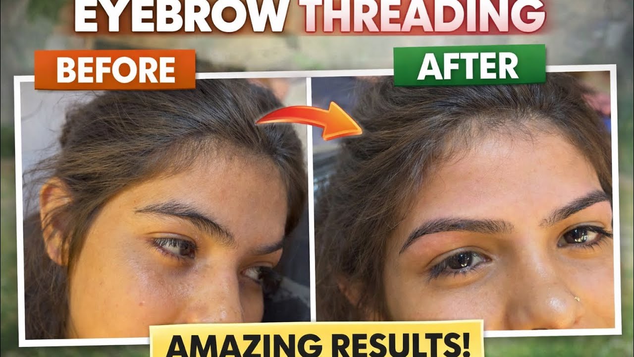 Eyebrow threading 👁️ | how to shape eyebrow | omg Cliants first eyebrow | eyebrow shaping 