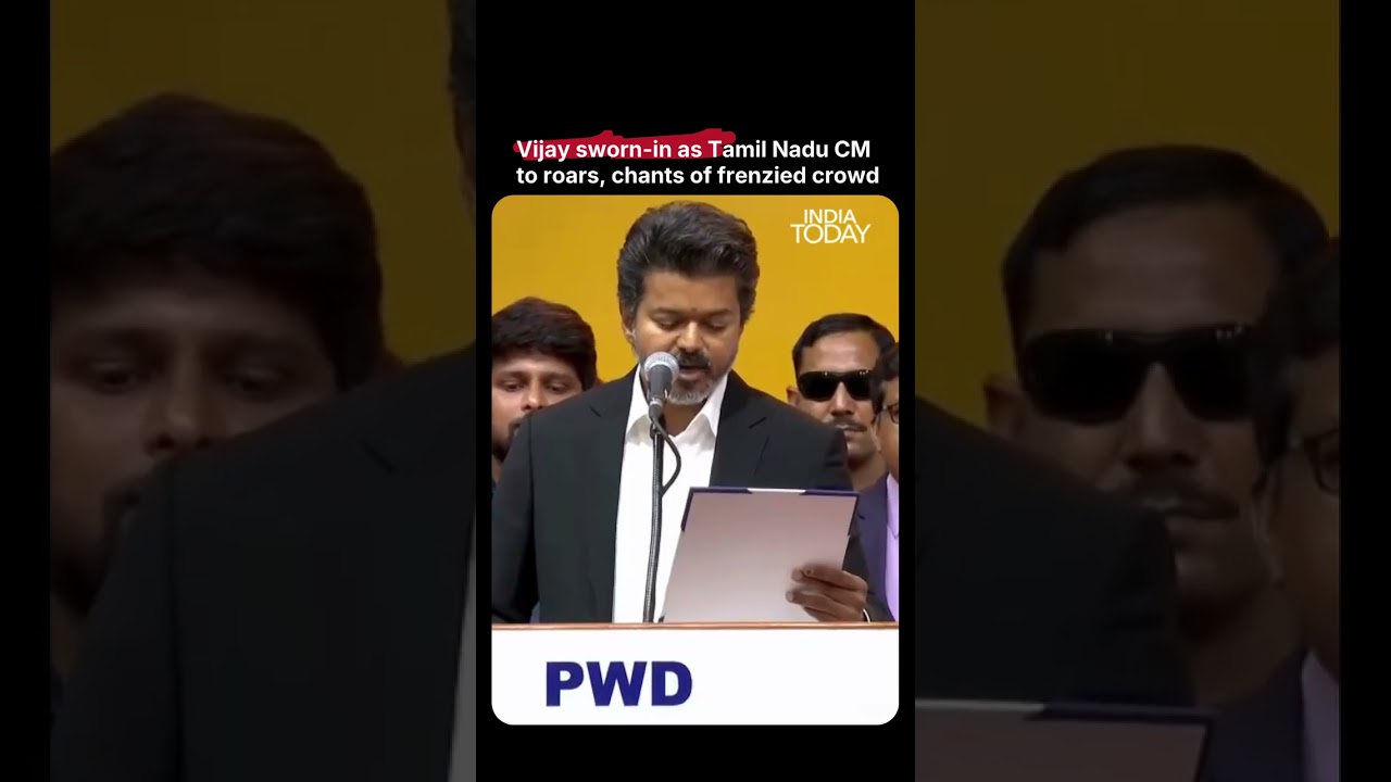 Thalapathy Vijay Sworn In As Tamil Nadu Chief Minister At Grand Chennai Ceremony #vijay #tvk