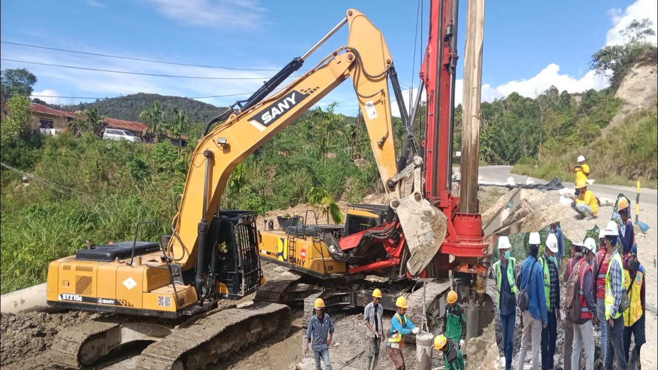 Batu Jomba Terbaru ll Operator Excavator Marah!! Saat Melakukan Pencabutan Cesing Coran Sangat Susah