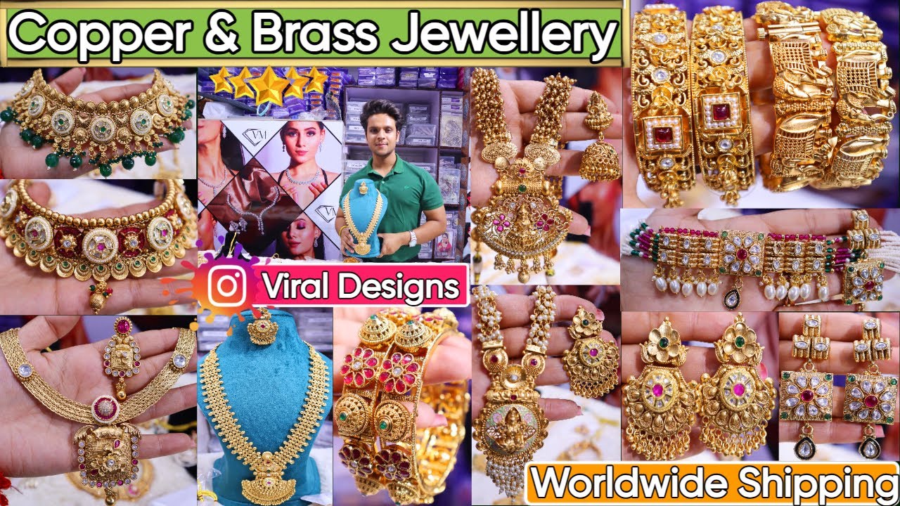 Latest Viral Bridal Kundan Copper & Brass Jewellery Collection 2024 | Royal Bridal Jewellery Delhi