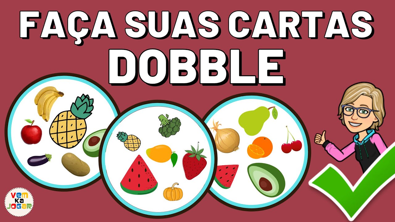 FAÇA SUAS PRÓPRIAS CARTAS DO JOGO DOBBLE (SPOT IT)