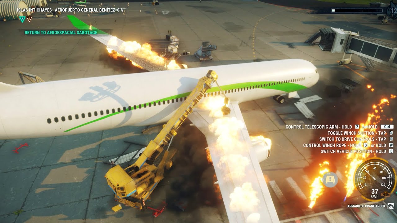 Just Cause 4 Airport Fun , Exploration & Chaos with Master Rico Most Wanted LvL PC Ultra Settings