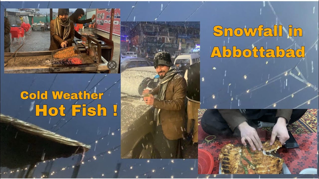 Grilled Fish, Best Friend & Unexpected Snowfall in Abbottabad ❄️🐟 | King Fish restaurant Vlog | 