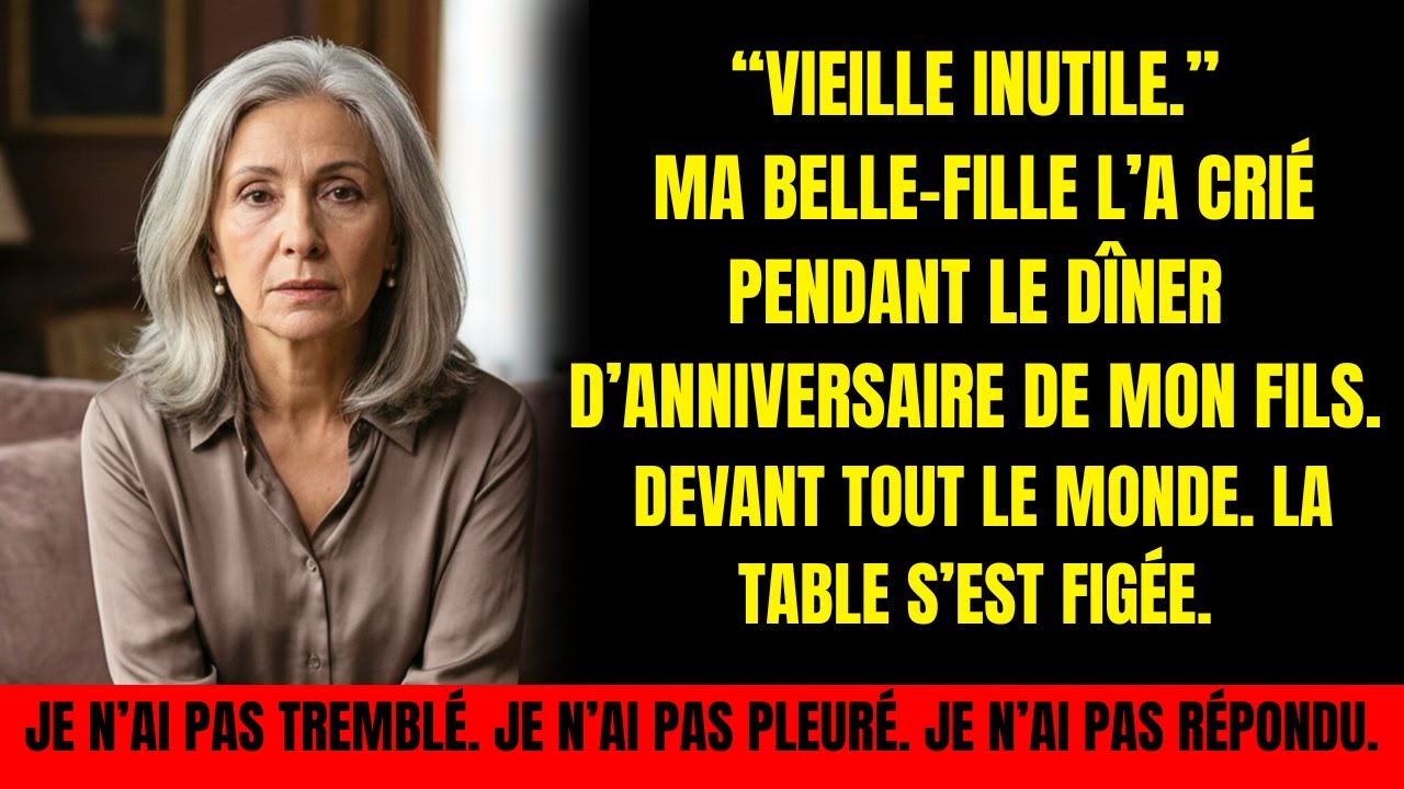 “Vieille bonne à rien”, cria ma belle-fille. Ce qui s’est passé ensuite a figé la famille.