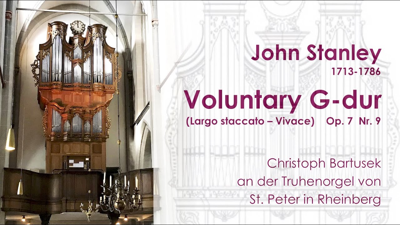 John Stanley (1713-1786) |  Voluntary G-dur Op.7 Nr. 9