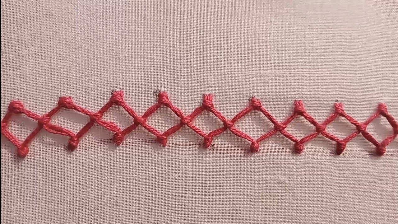 Embroidery border for sleeve edge || easy & unique #handembroidery 