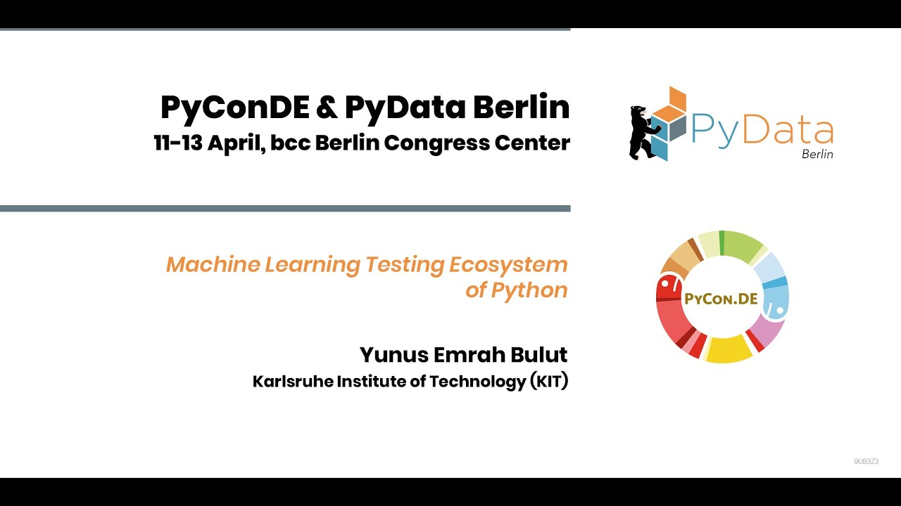 Yunus Emrah Bulut: Machine Learning Testing Ecosystem of Python