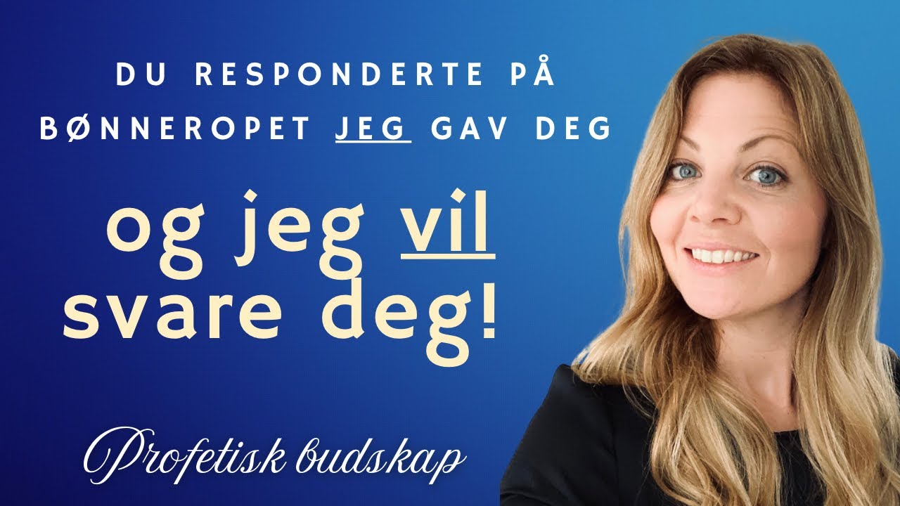 Profetisk budskap- legg merke til hva jeg legger på ditt hjerte.. det vil jeg gjøre i ditt liv!