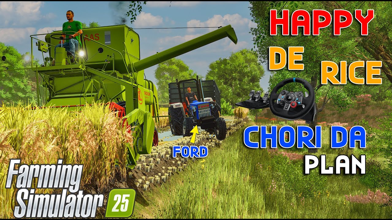 Happy De Rice 🌾 Chori Da Plan 🥷 Ford 7000 | FS25 | Sharkbite