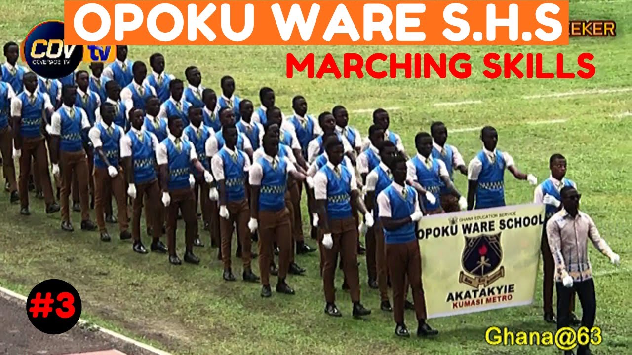 #3: Ghana@63: Opoku Ware Senior High School Exhibiting Their Marching Skills in Kumasi.