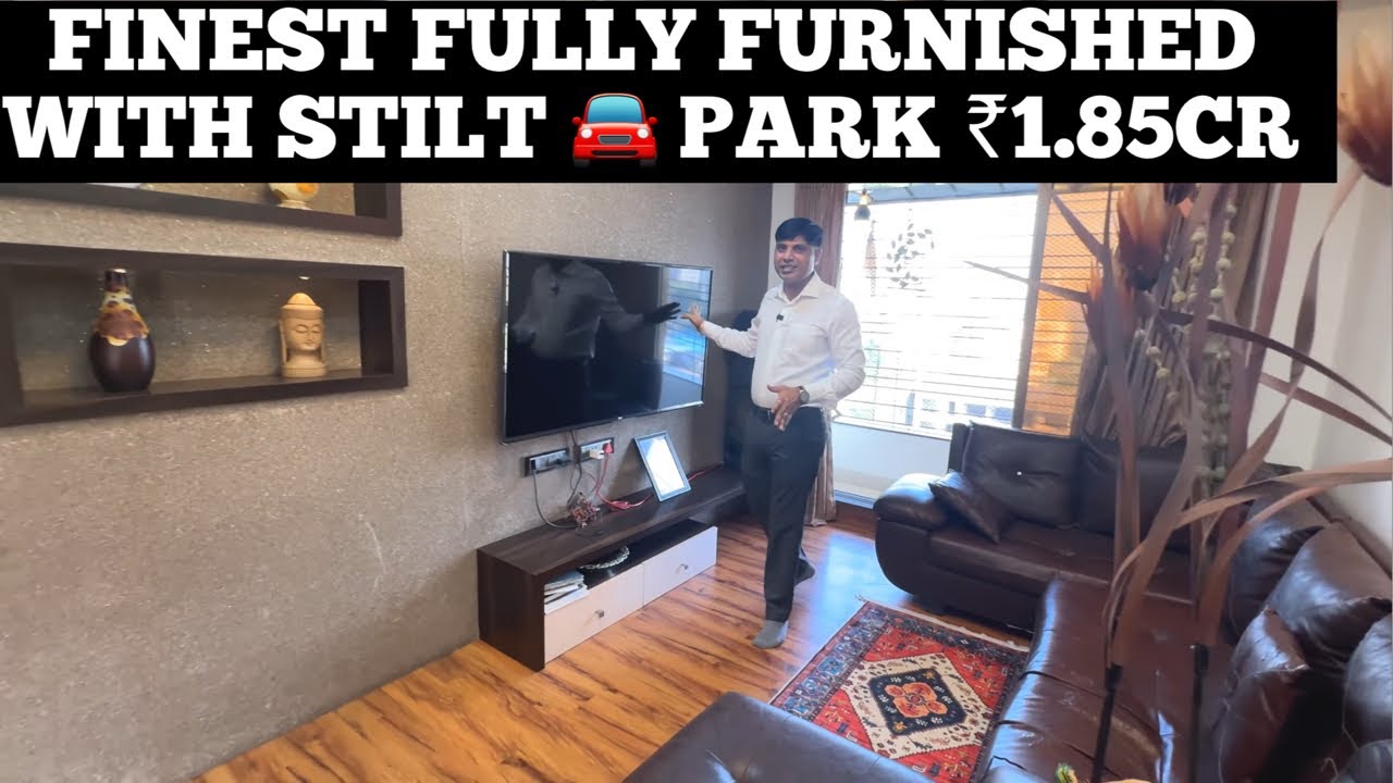 HUGE & FULLY FURNISHED 3BHK WITH STILT CAR PARK @1.85CR NEAR MC DONALD'S MIRA ROAD #3bhk