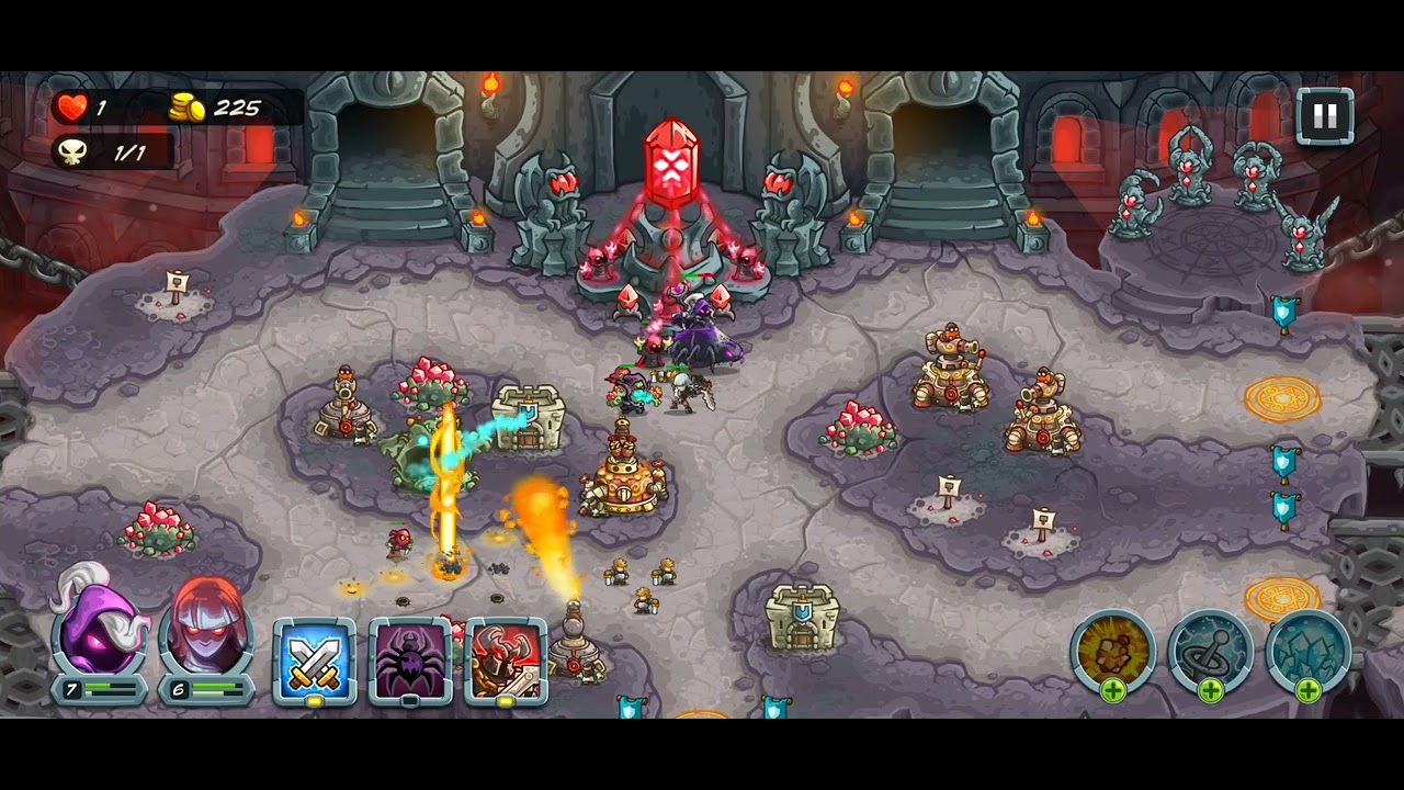 Kingdom rush alliance 10.temple courtyard iron challenge 