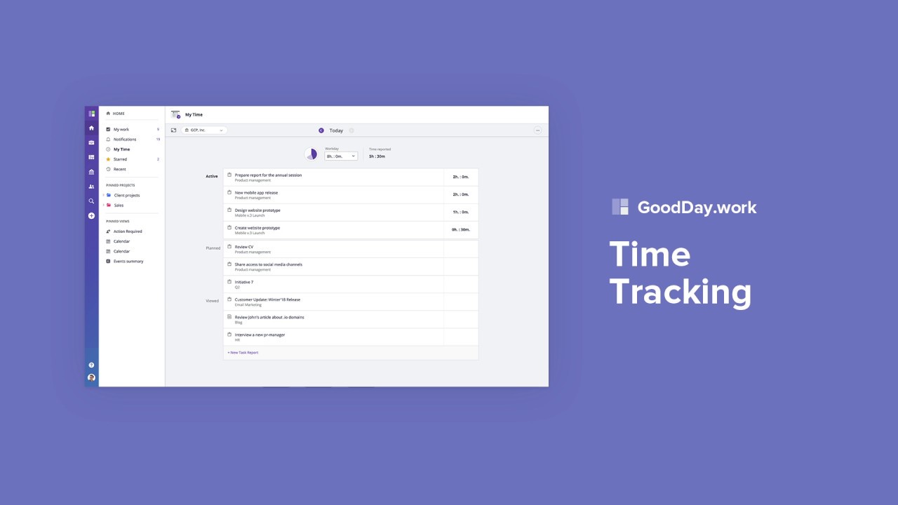 GoodDay Tutorials: Time Tracking