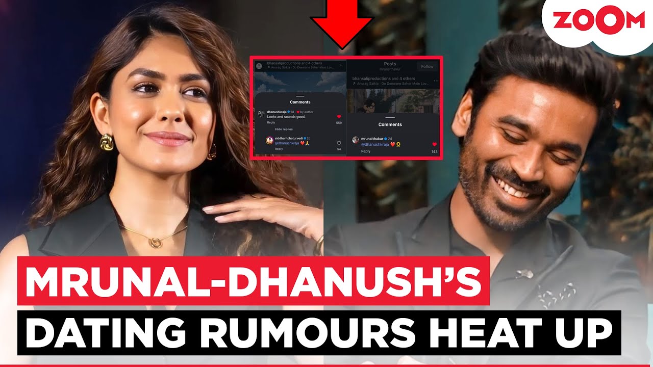 Dhanush reacts to Mrunal Thakur's 'Do Deewane Seher Mein' teaser, sparks dating rumours again
