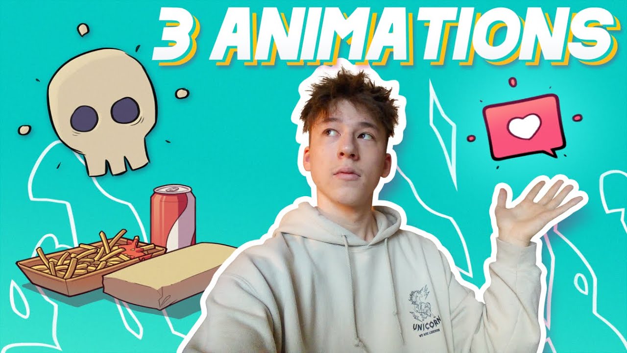 3 ANIMATIONS faites sur Photoshop !