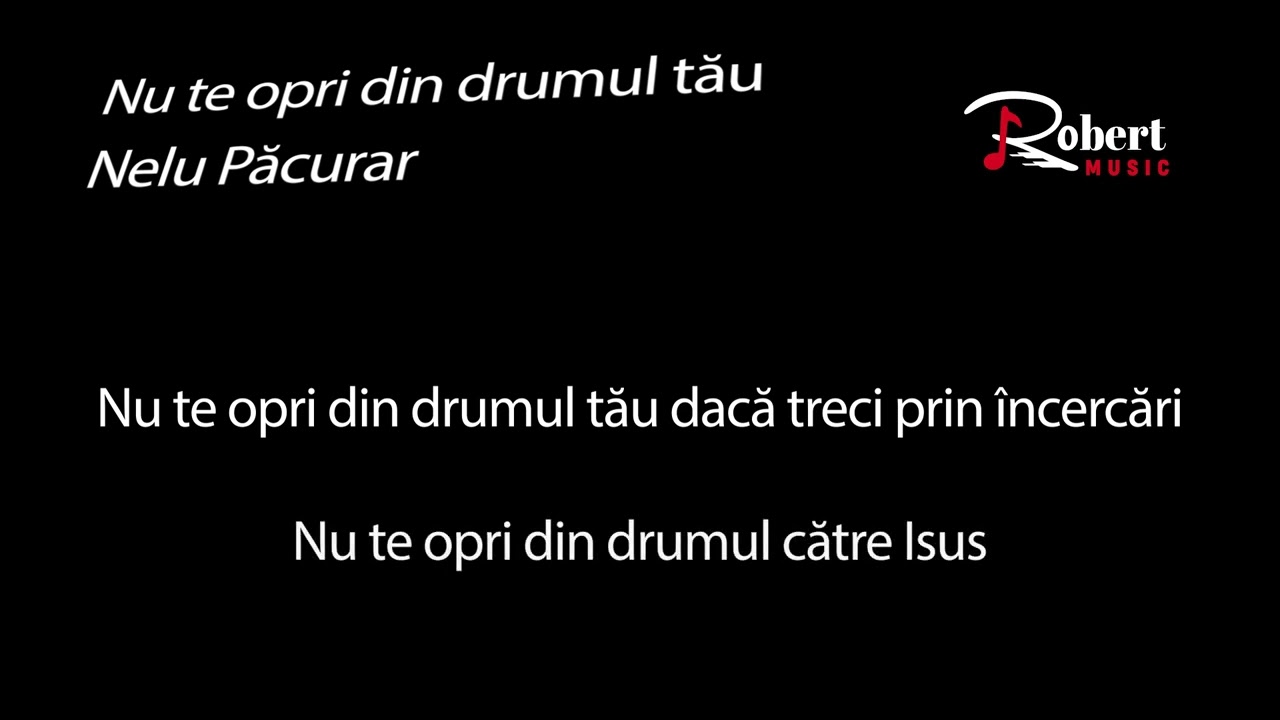 Nelu Pacurar ✘ Nu te opri din drumul tău