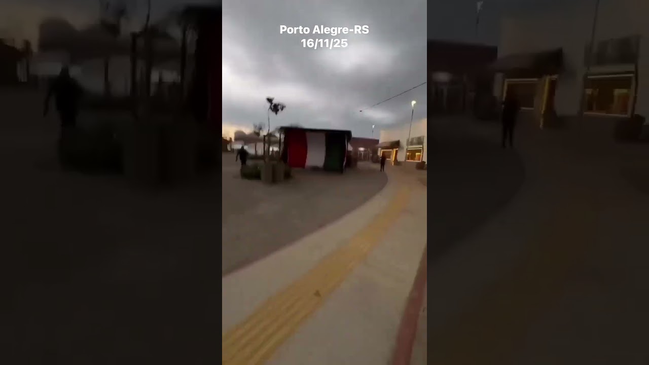Chegada do temporal em Porto Alegre/RS