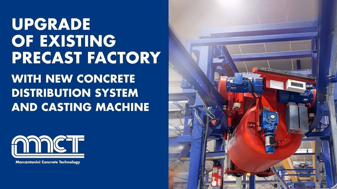 Concrete Distribution and Pouring System Detachable Casting Machine Spreader MCT Italy