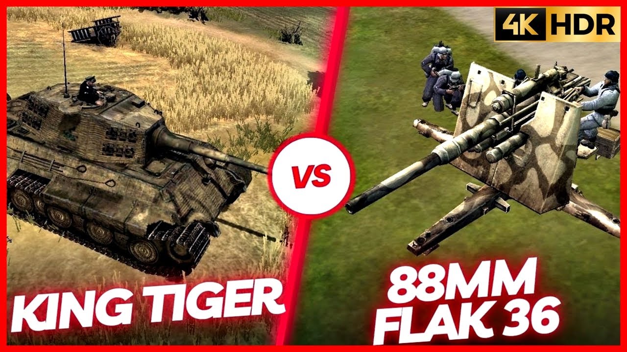 King Tiger VS 88mm Flak 36 | Company of Heroes